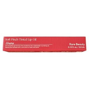 Rare Beauty Soft Pinch Tinted Lip Oil Happy Bright Pink Glossy Hydrating Stain